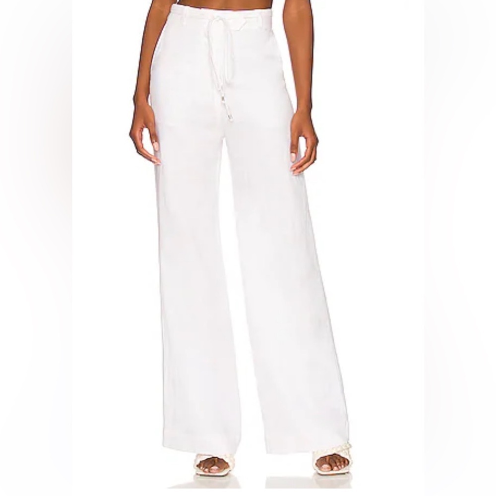 Karina Grimaldi white wide legged pants
